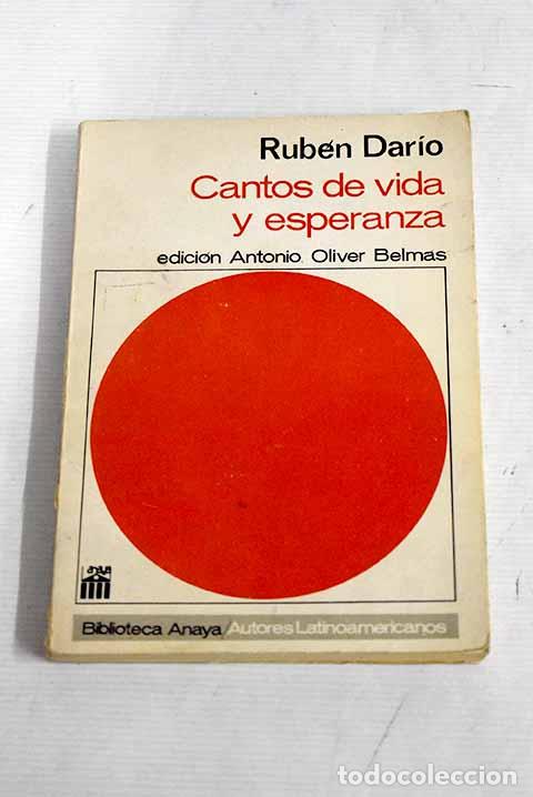 Libros: Cantos de vida y esperanza.- Dar&iacute;o, Rub&eacute;n - Foto 1
