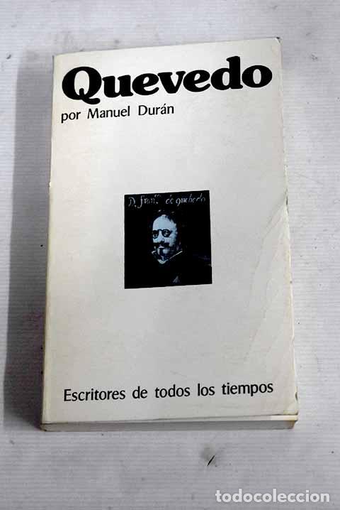 Libros: Francisco de Quevedo.- Duran, Manuel - Foto 1
