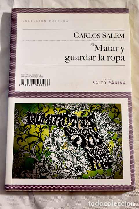 Libros: Matar y guardar la ropa.- Salem, Carlos - Foto 1