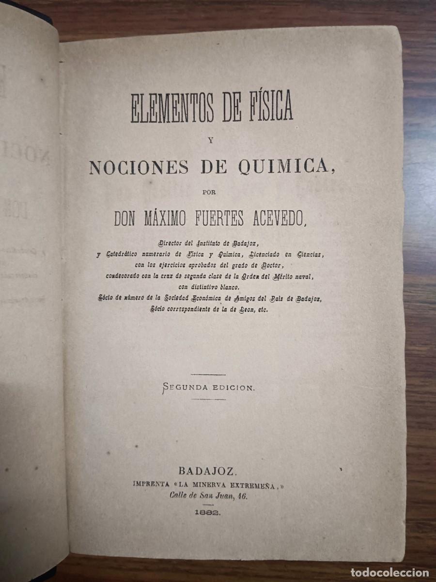 Libri di seconda mano: ELEMENTOS DE FISICA Y NOCIONES DE QUIMICA - Maximo Fuertes Acevedo