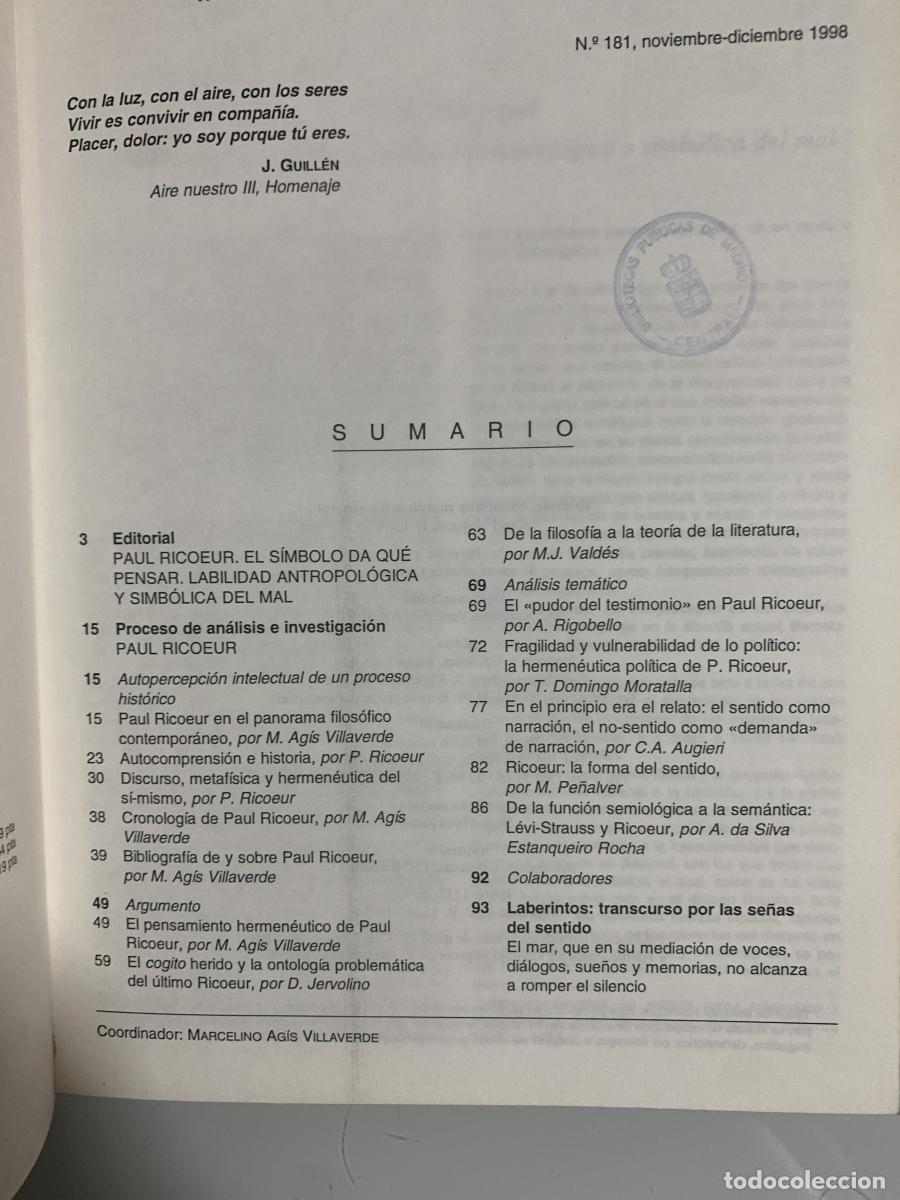 Libros: DISCURSO FILOS&Oacute;FICO Y HERMENEUSIS - Paul Ricoeur - Foto 2
