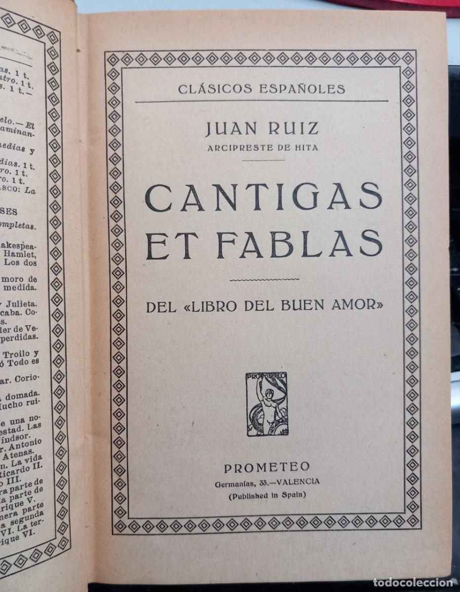 Libros: Cantigas et fablas. Del &rdquo;Libro del Buen Amor&rdquo;. - RUIZ, Juan: - Foto 5