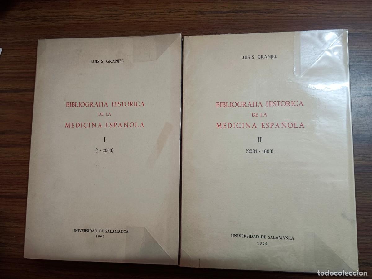 Libros: BIBLIOGRAFIA HISTORICA DE LA MEDICINA ESPA&Ntilde;OLA - 2 TOMOS - Luis s. Granjel