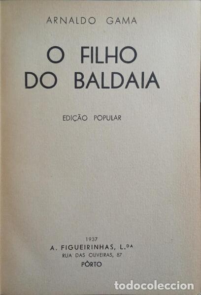 Libros: GAMA. (Arnaldo) - O FILHO DO BALDAIA. - Foto 2