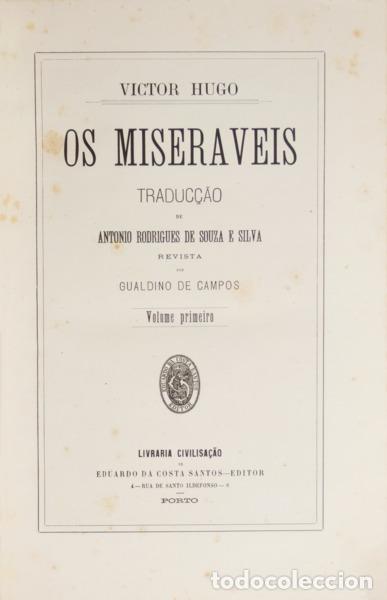 Libros: HUGO. (Victor) - OS MISERAVEIS. - Foto 1