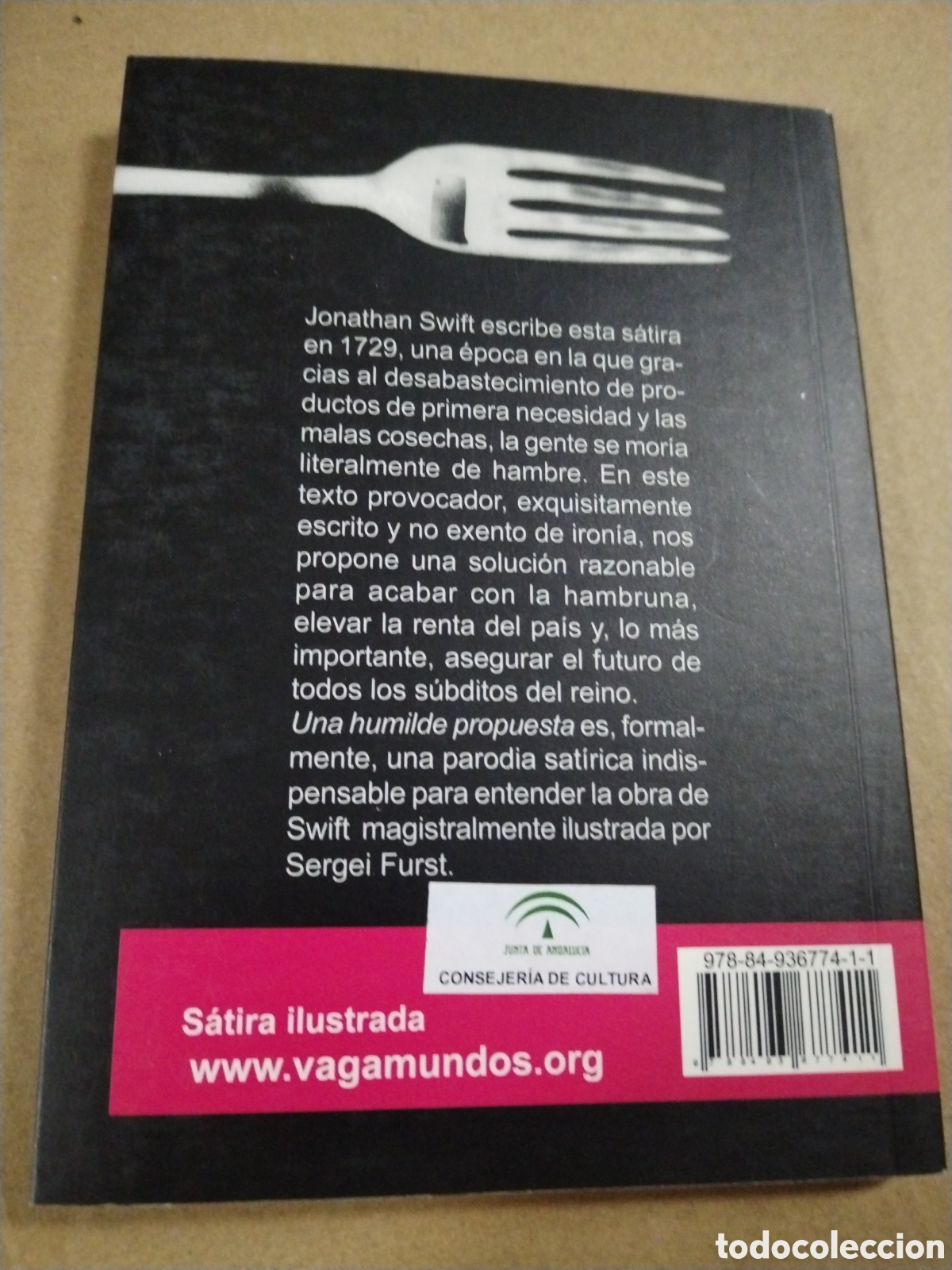 Libros: UNA HUMILDE PROPUESTA. Jonathan Swift. CL - Foto 2