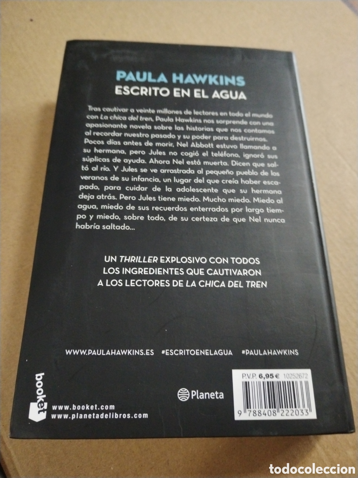 Libros: PAULA HAWKINS. ESCRITO EN EL AGUA. - Foto 2