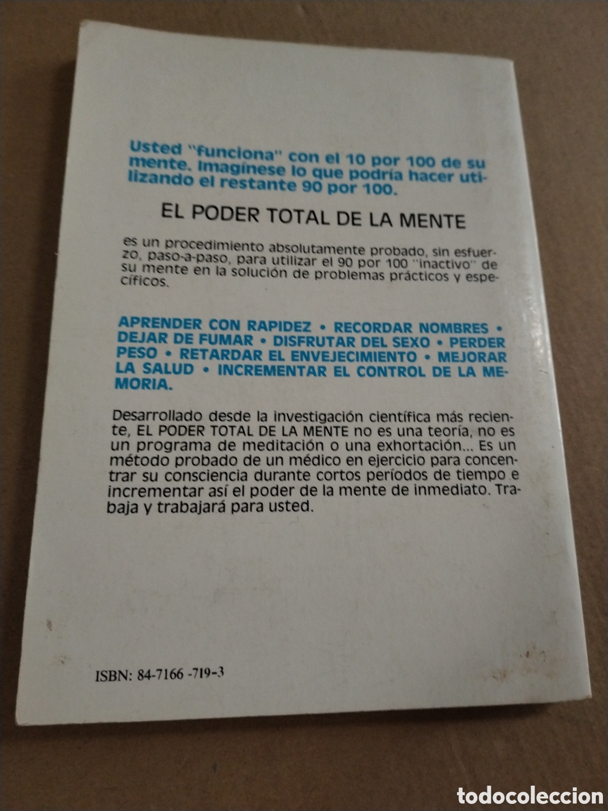 Libros: EL PODER TOTAL DE LA MENTE. DR. DONALD L. WILSON - Foto 2