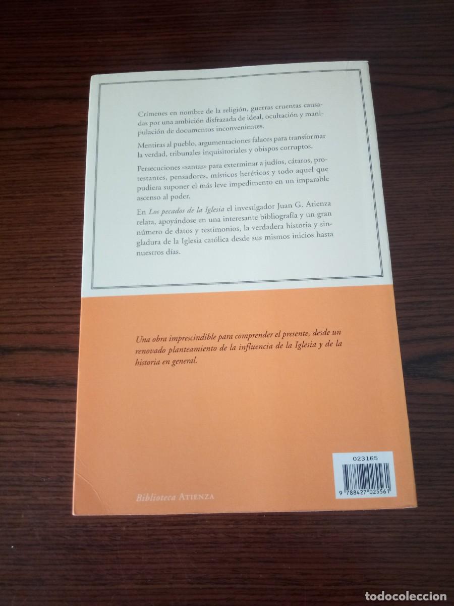 Libros: &rdquo;Los pecados de la Iglesia&rdquo;, Juan G. Atienza - Foto 2