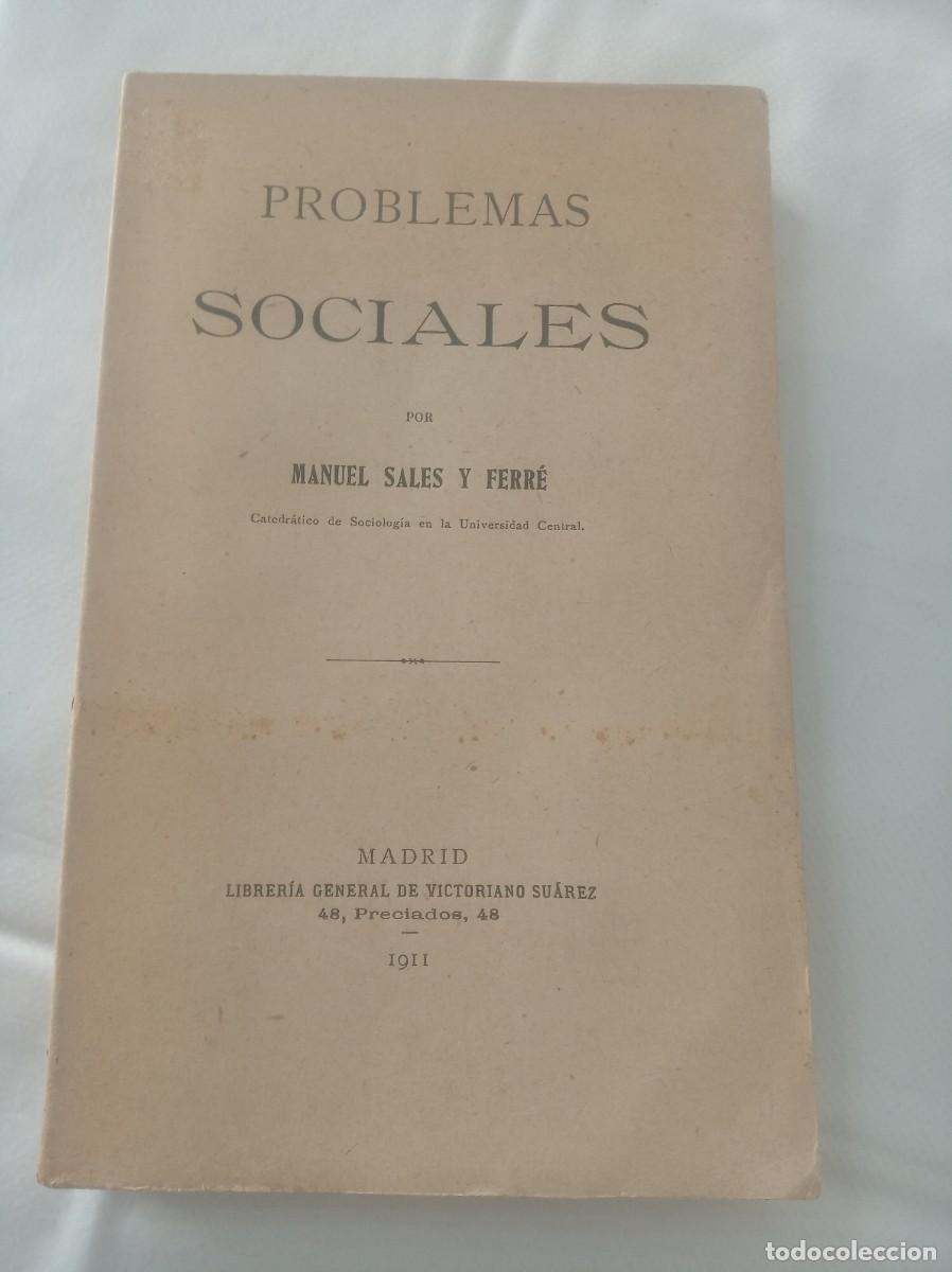 Libros: PROBLEMAS SOCIALES ( MANUEL SALES Y FERRE ) - Foto 1