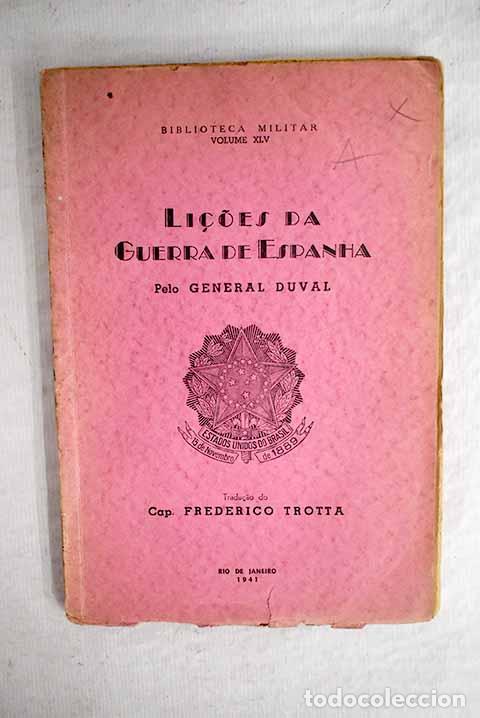 Libros: Li&ccedil;oes da guerra de Espanha.- Duval - Foto 1