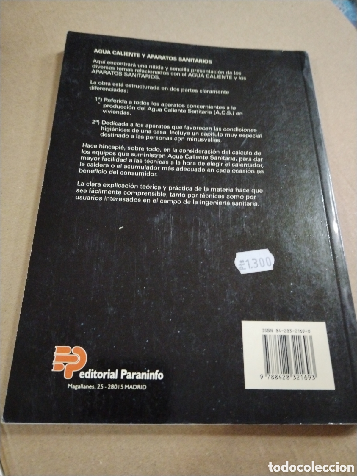 Libros: AGUA CALIENTE Y APARATOS SANITARIOS. CARNICER - Foto 2