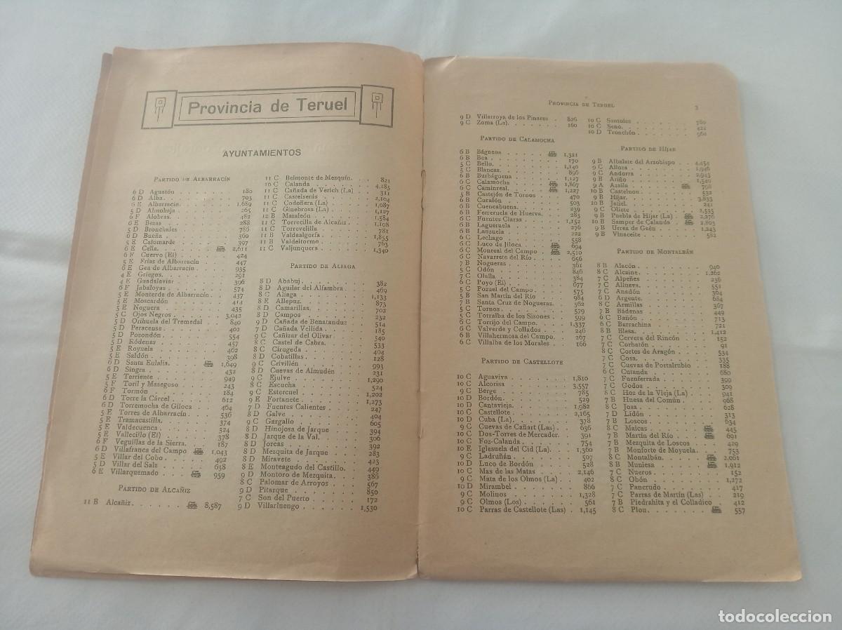 Libros: TERUEL MAPA Coleccion Provincias de Espa&ntilde;a - Foto 3
