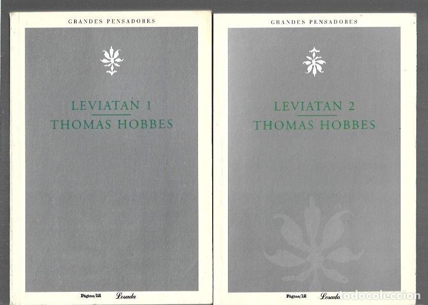 Libros: LEVIATAN (2 TOMOS) - HOBBES, THOMAS - Foto 1