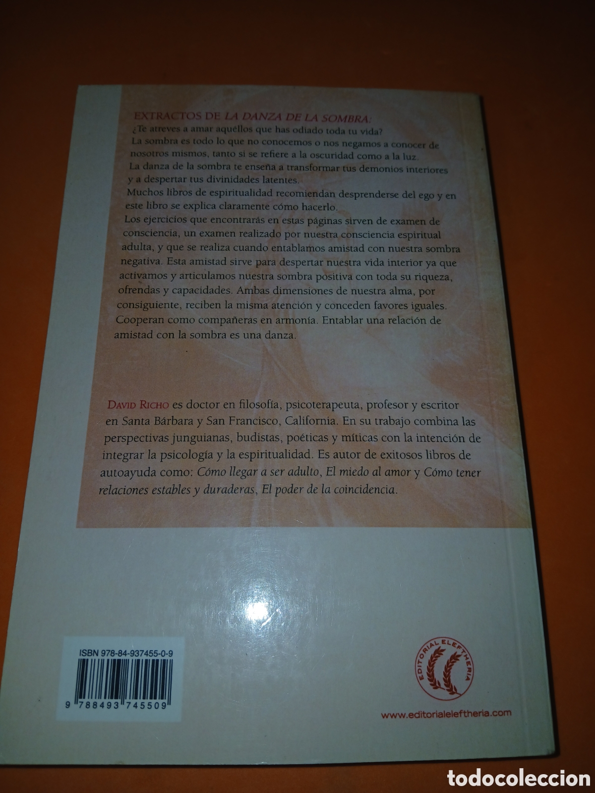 Libros: LA DANZA DE LA SOMBRA � PSICOLOGIA TRANSPERSONAL - DAVID RICHO - Foto 2