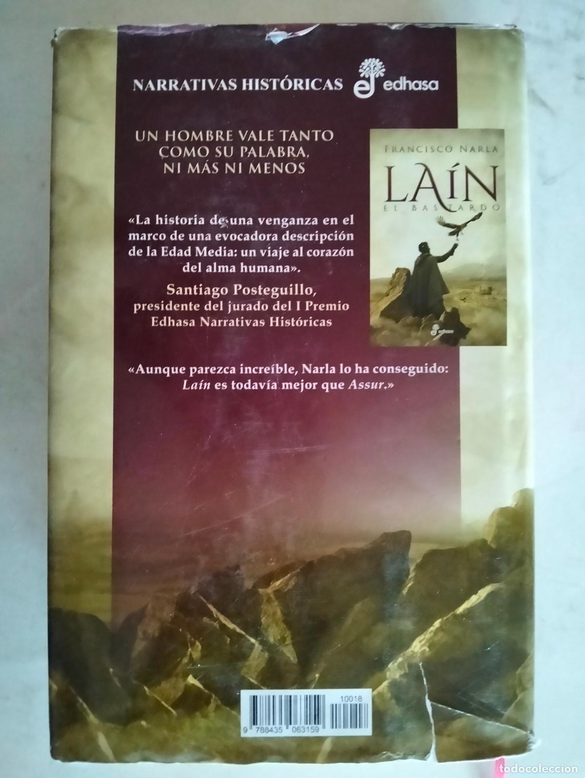 Libros: LAIN EL BASTARDO POR FRANCISCO NARLA, PRIMERA EDICION MARZO 2018, EDICIONES EDHASA - Foto 2