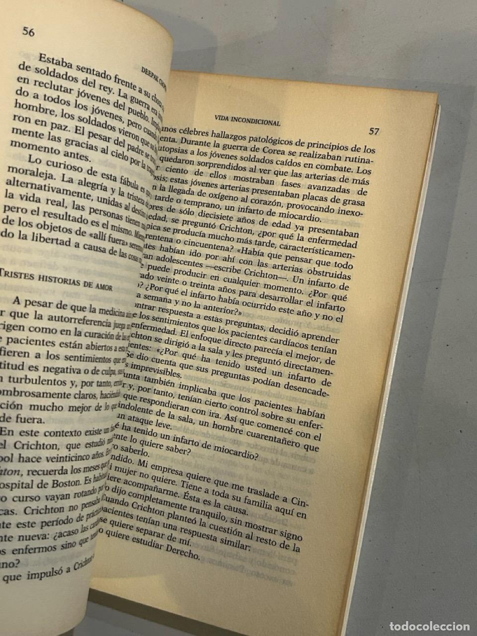 Libros: Deepak Chopra - Vida incondicional - Foto 2