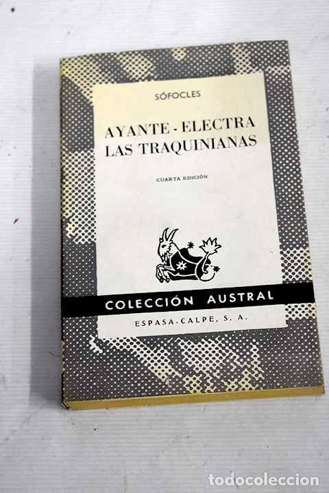 Libros: Ayante ; Electra ; Las Traquinianas.- S&oacute;focles - Foto 1