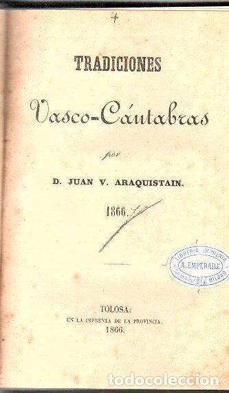 Libros: Tradiciones vasco-c&aacute;ntabras - Araquistain, D. Juan V. - Foto 1
