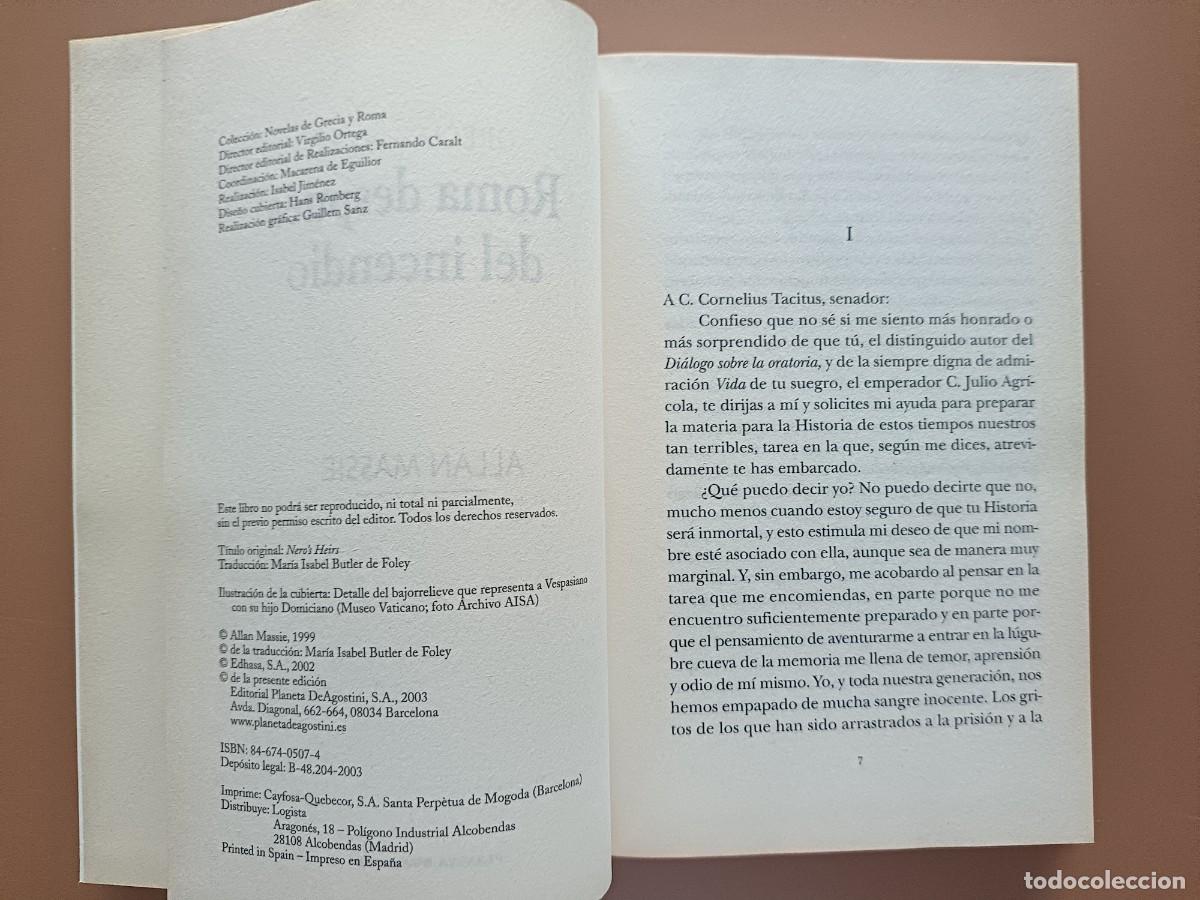 Libros: ROMA DESPU&Eacute;S DEL INCENDIO - Foto 2