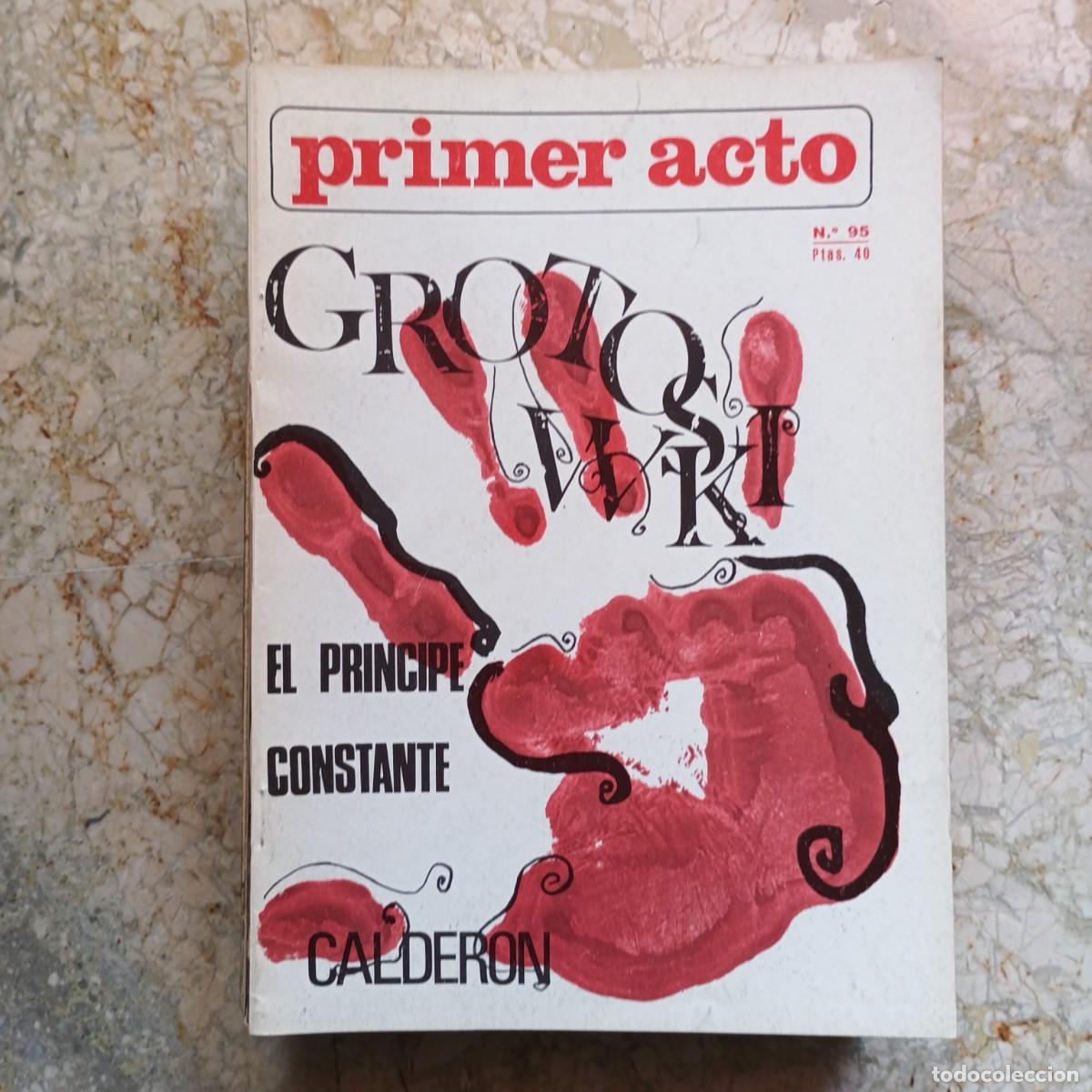 Libros: Primer acto N&ordm; 95. Grotowski. Calder&oacute;n - Primer acto - Foto 1