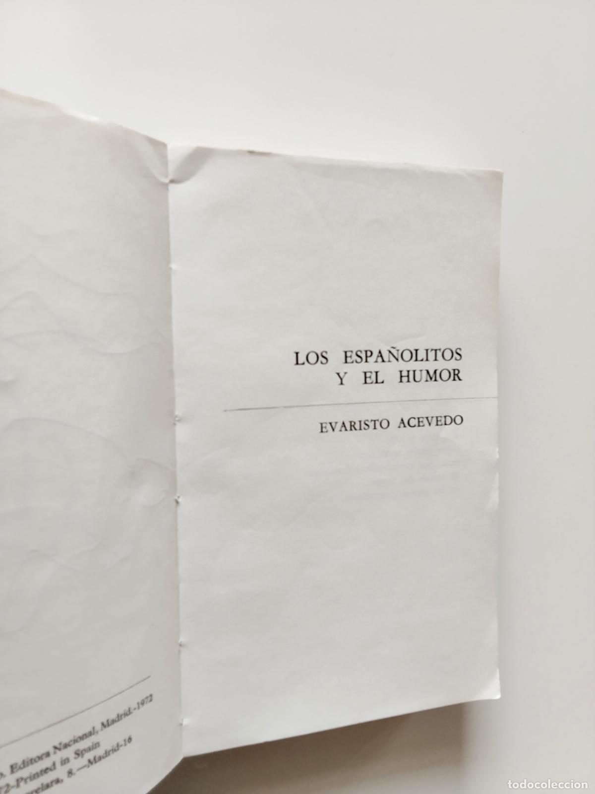 Libros: Evaristo Acevedo - Los espa&ntilde;olitos y el humor - Foto 1