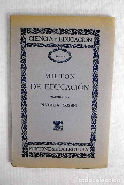 Libros: De educacion: Milton, John.- Milton, John - Foto 1