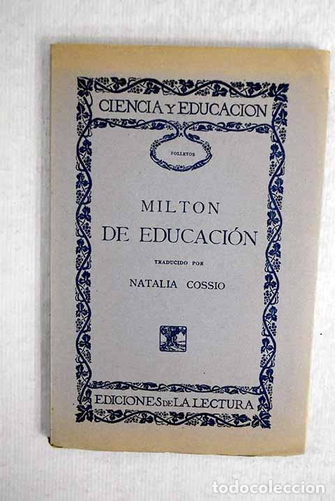 Libros: De educacion: Milton, John.- Milton, John - Foto 1