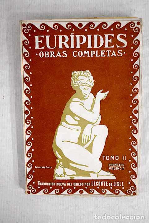 Libros: Obras completas. Tomo II.- Eur&iacute;pides - Foto 1