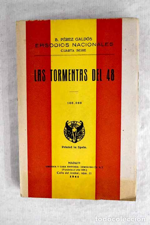 Libros: Las tormentas del 48.- P&eacute;rez Gald&oacute;s, Benito