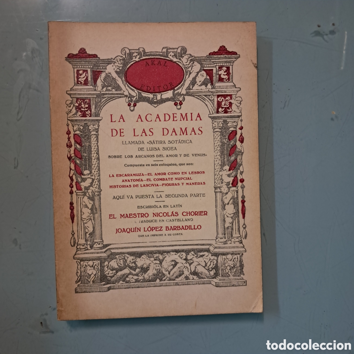 Libros: La academia de las damas, Akal, 1978 - Foto 1