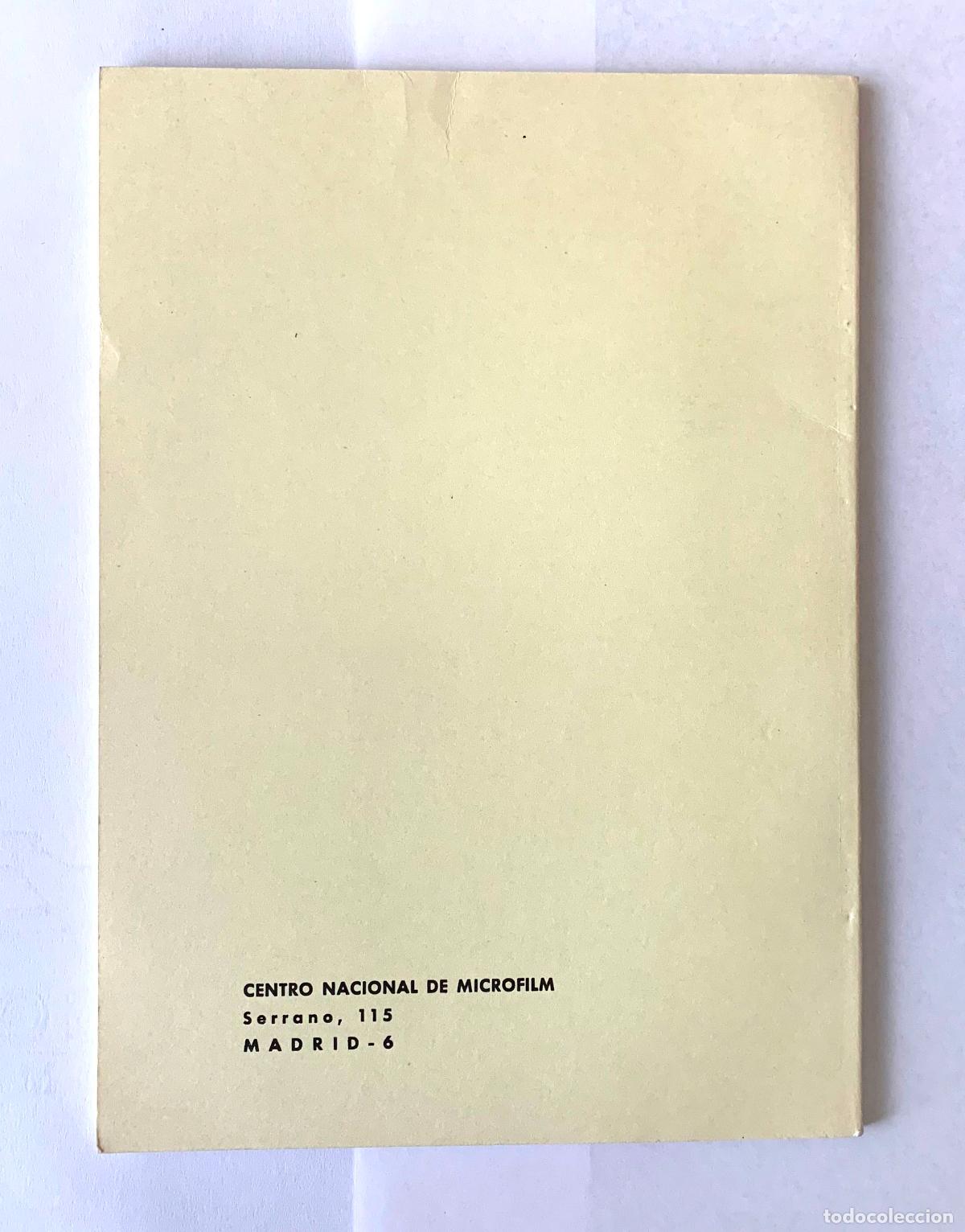 Libros: PUBLICACIONES EN MICROFILM. MICROFICHA (Madrid, 1976) &iexcl;Original! - Foto 3