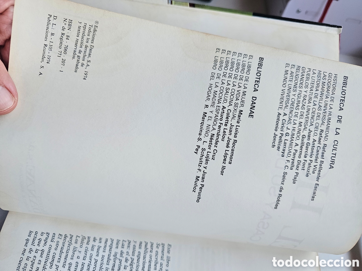Libros: El libro del hogar, 1974, R. MARQUINA, S. PEY - Foto 3