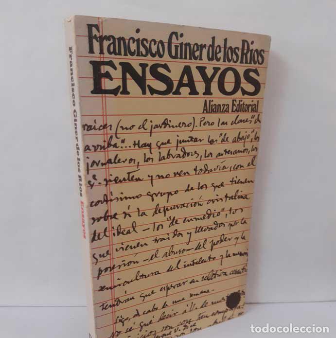 Libros: ENSAYOS - GINER DE LOS R&Iacute;OS, FRANCISCO - Foto 1