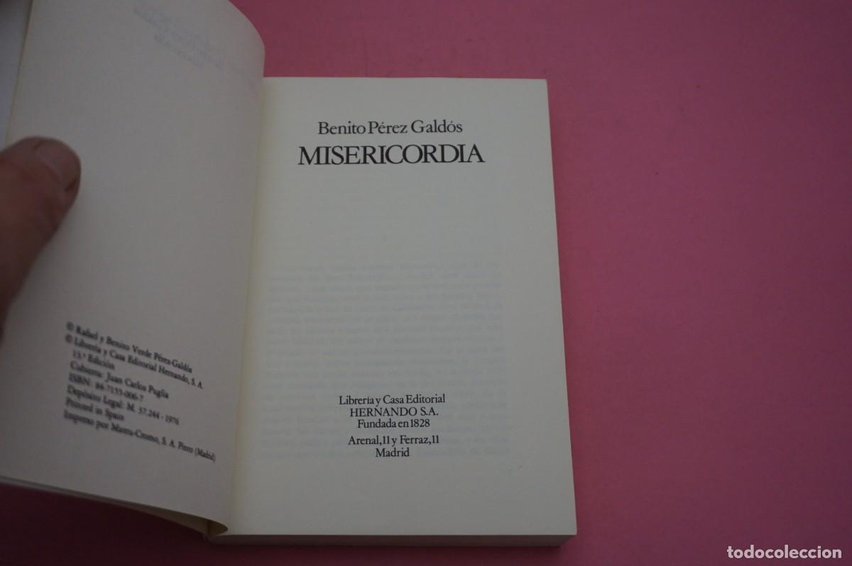 Libros: 4B/ MISERICORDIA - BENITO PEREZ GALDOS / EDITORIAL HERNANDO - Foto 2