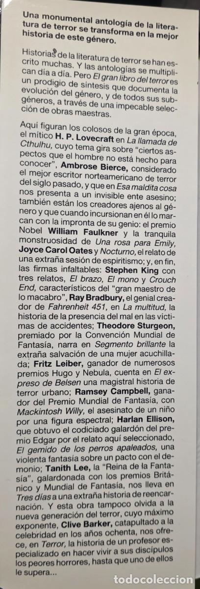 Libros: El gran libro del terror. - Foto 5