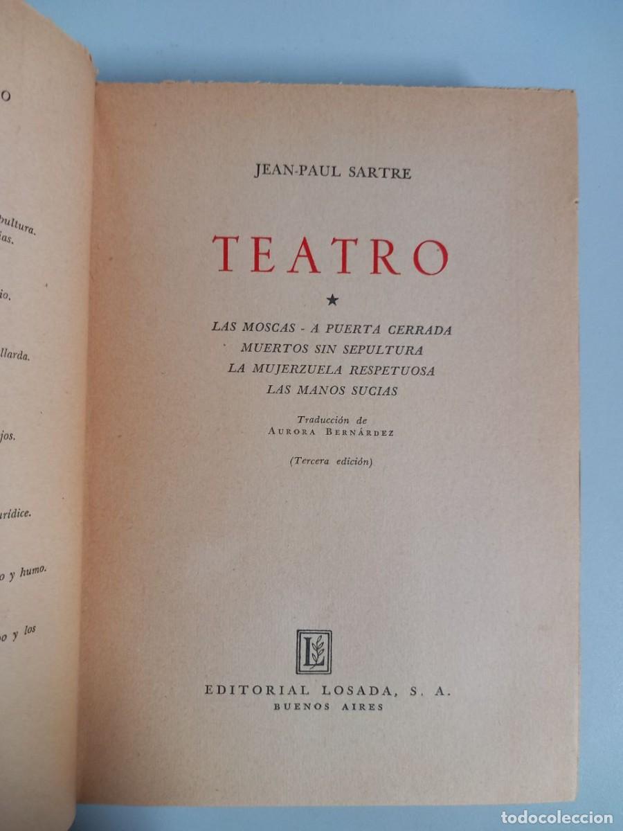 Libros: Teatro. - SARTRE, Jean- Paul: - Foto 4