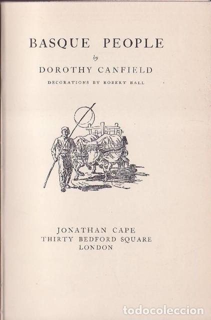 Libros: CANFIELD, Dorothy.- - Basque people. Ilustr. de Robert Ball. - Foto 1