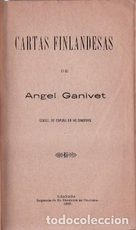 Libri di seconda mano: GANIVET, Angel.- - Cartas finlandesas.