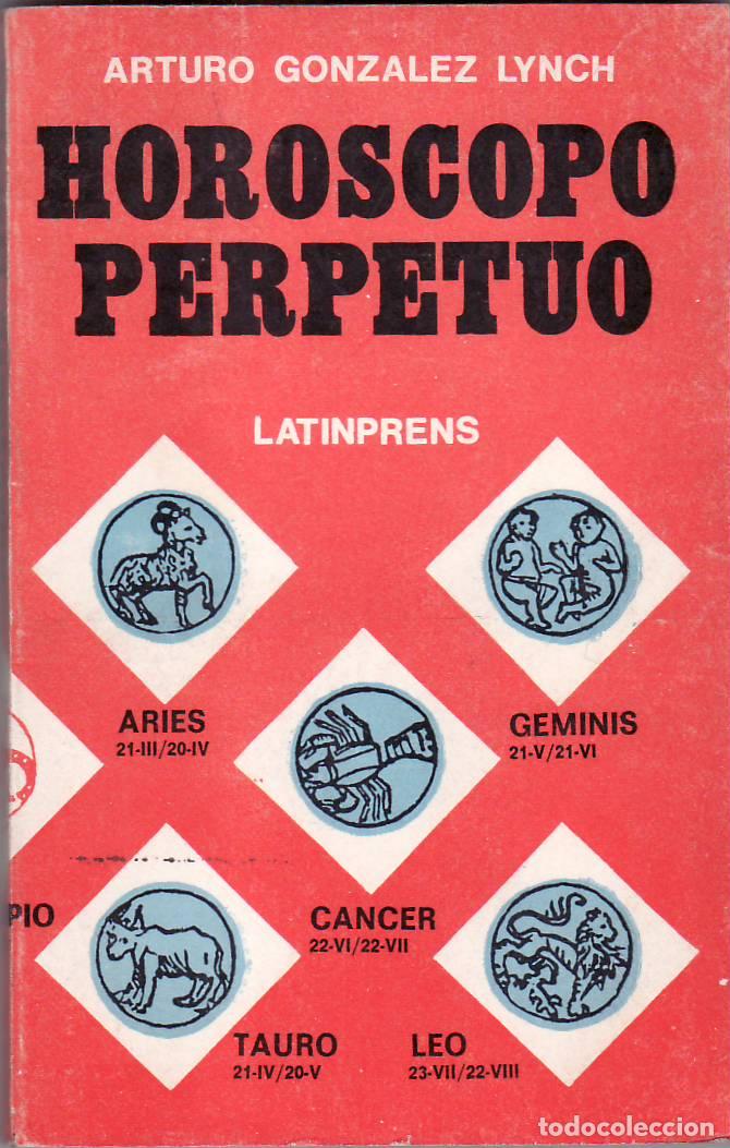 Libros: GONZALEZ LYNCH, Arturo.- - Hor&oacute;scopo perpetuo. - Foto 1