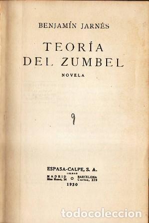 Libros: JARN&Eacute;S, Benjam&iacute;n.- - Teor&iacute;a del zumbel. - Foto 1