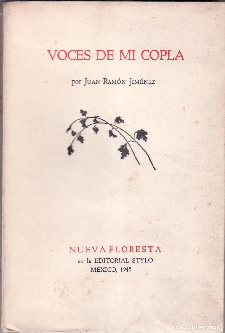 Libros: JIMENEZ, Juan Ram&oacute;n.- - Voces de mi copla. - Foto 1