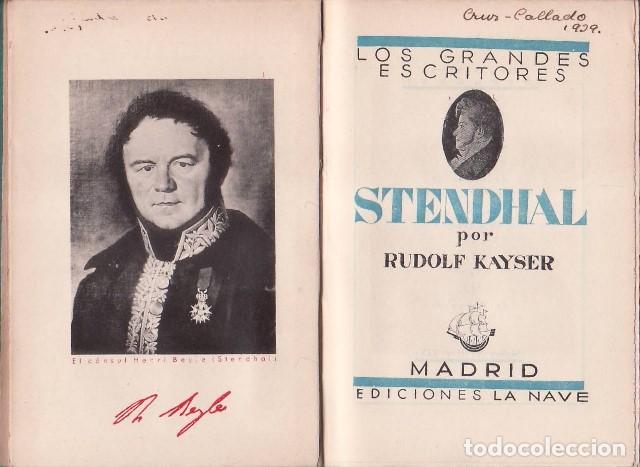 Libros: KAYSER, Rudolf.- - Stendhal. Traducci&oacute;n de Jos&eacute; Fonseca. - Foto 1