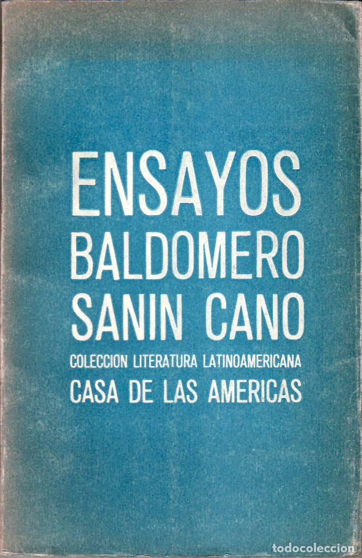 Libros: SANIN CANO, Baldomero.- - Ensayos. - Foto 1