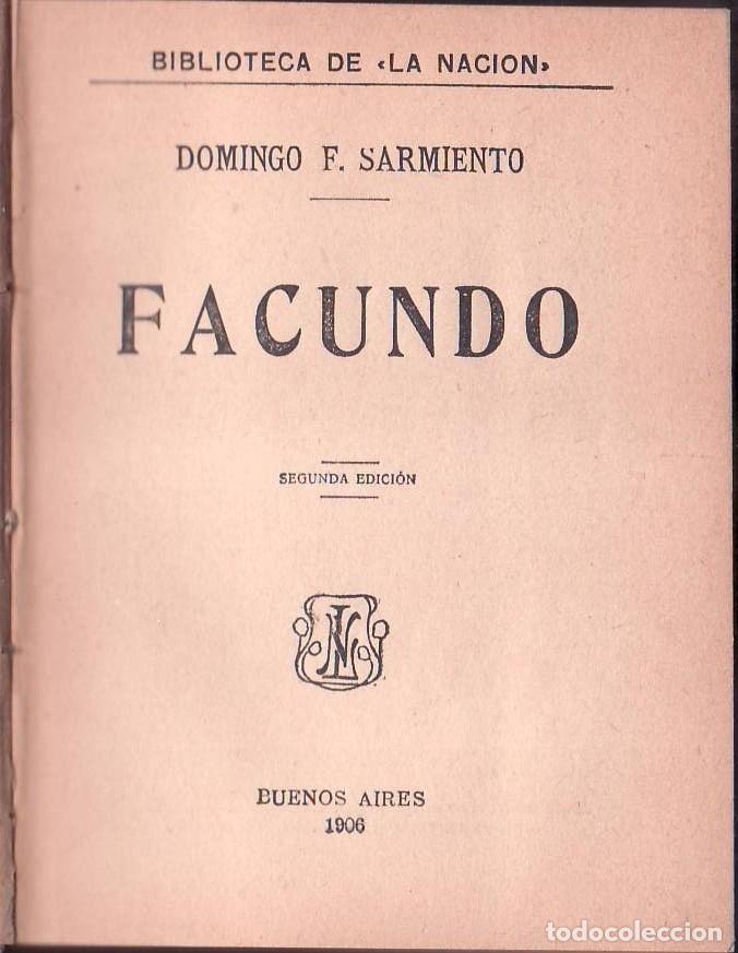 Libros: SARMIENTO, Domingo F.- - Facundo. - Foto 1