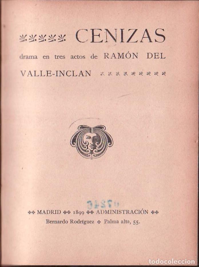 Libros: VALLE INCL&Aacute;N, Ram&oacute;n del.- - Cenizas. - Foto 1