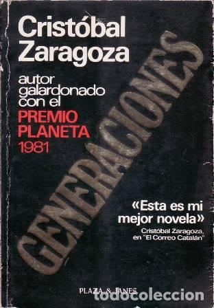 Libros: ZARAGOZA, Crist&oacute;bal.- - Generaciones. - Foto 1