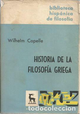 Libros: HISTORIA DE LA FILOSOFIA - CAPELLE, WILHELM - Foto 1