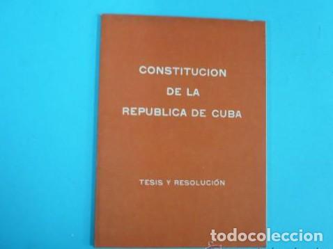 Libros: CONSTITUCION DE LA REPUBLICA DE CUBA 1976 TDK5 - - Foto 4