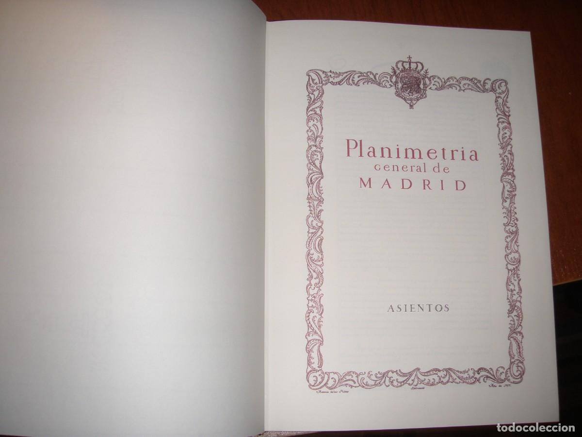 Libros: PLANIMETRIA GENERAL DE MADRID PLANOS Y ASIENTOS - Foto 6
